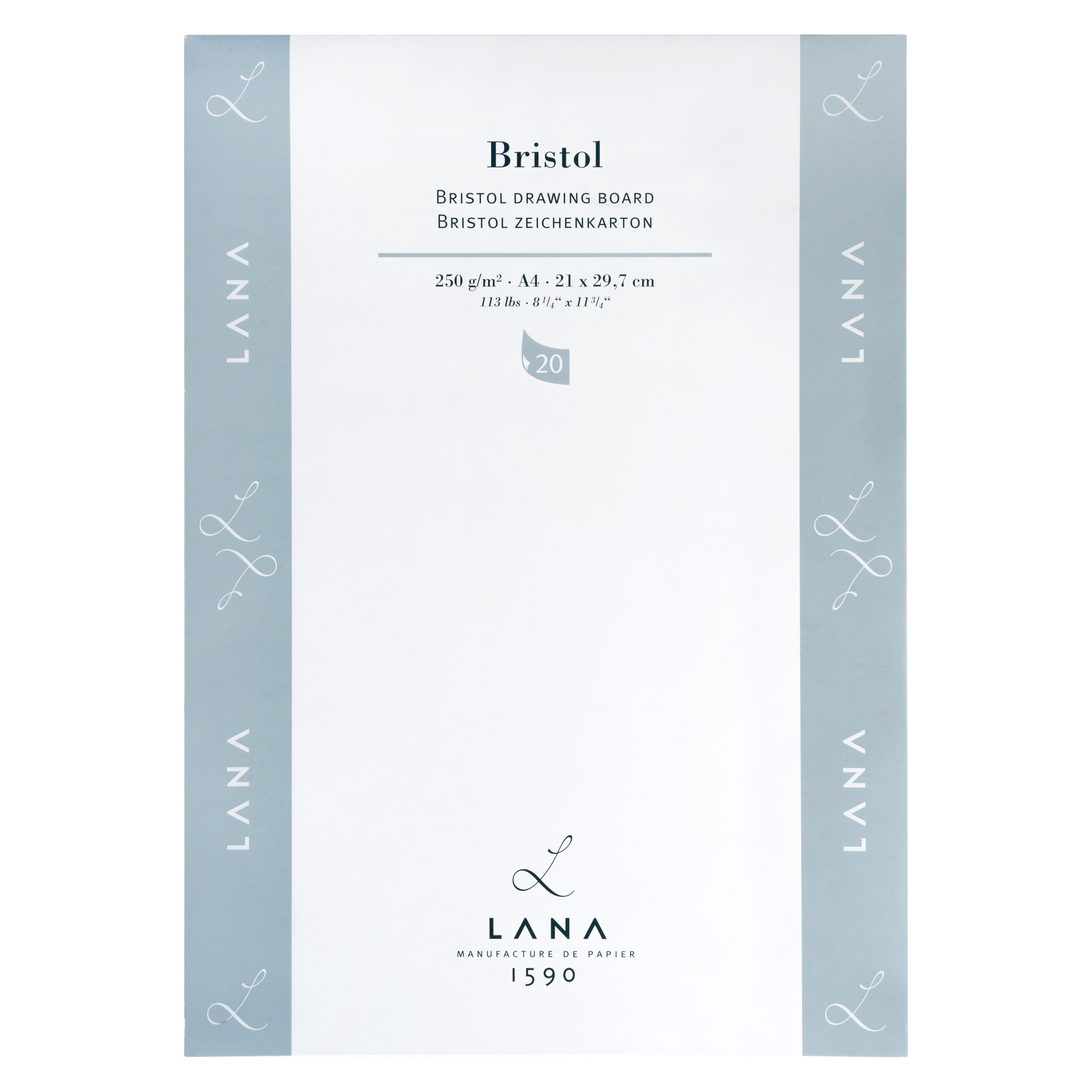 15023575 Hahnemühle Bristolblock A4 250g/m², 20 Blatt