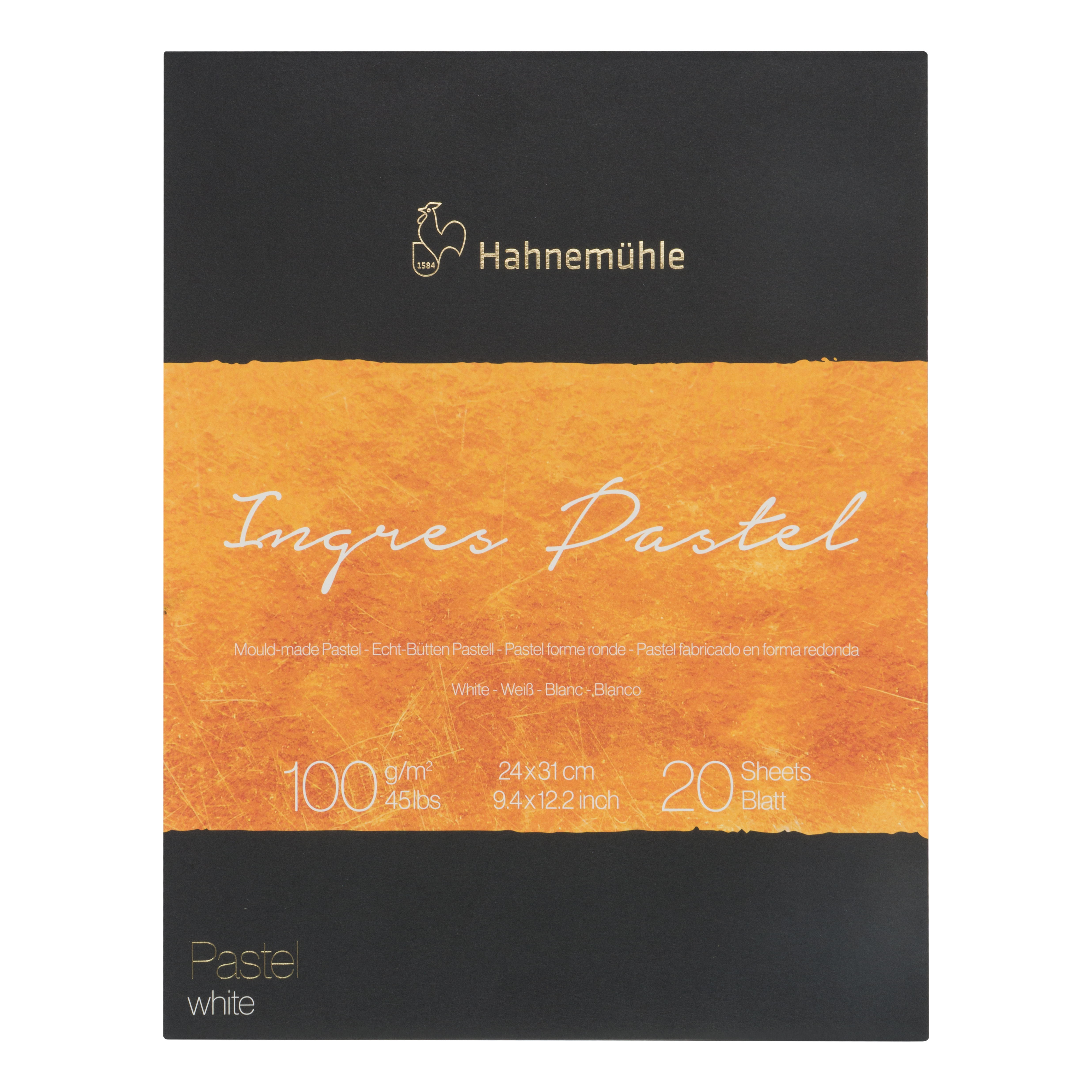 10625121 Hahnemühle Ingres-Pastel Block 24x31cm, 100g/m², 20 Blatt